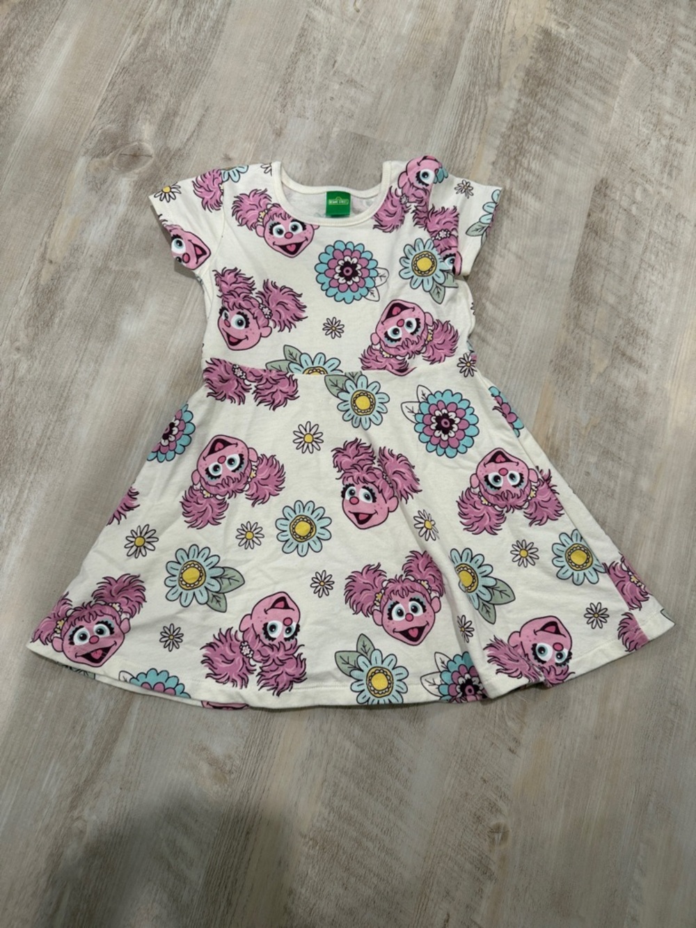 Sesame Street Pink Floral Character Twirl Dress